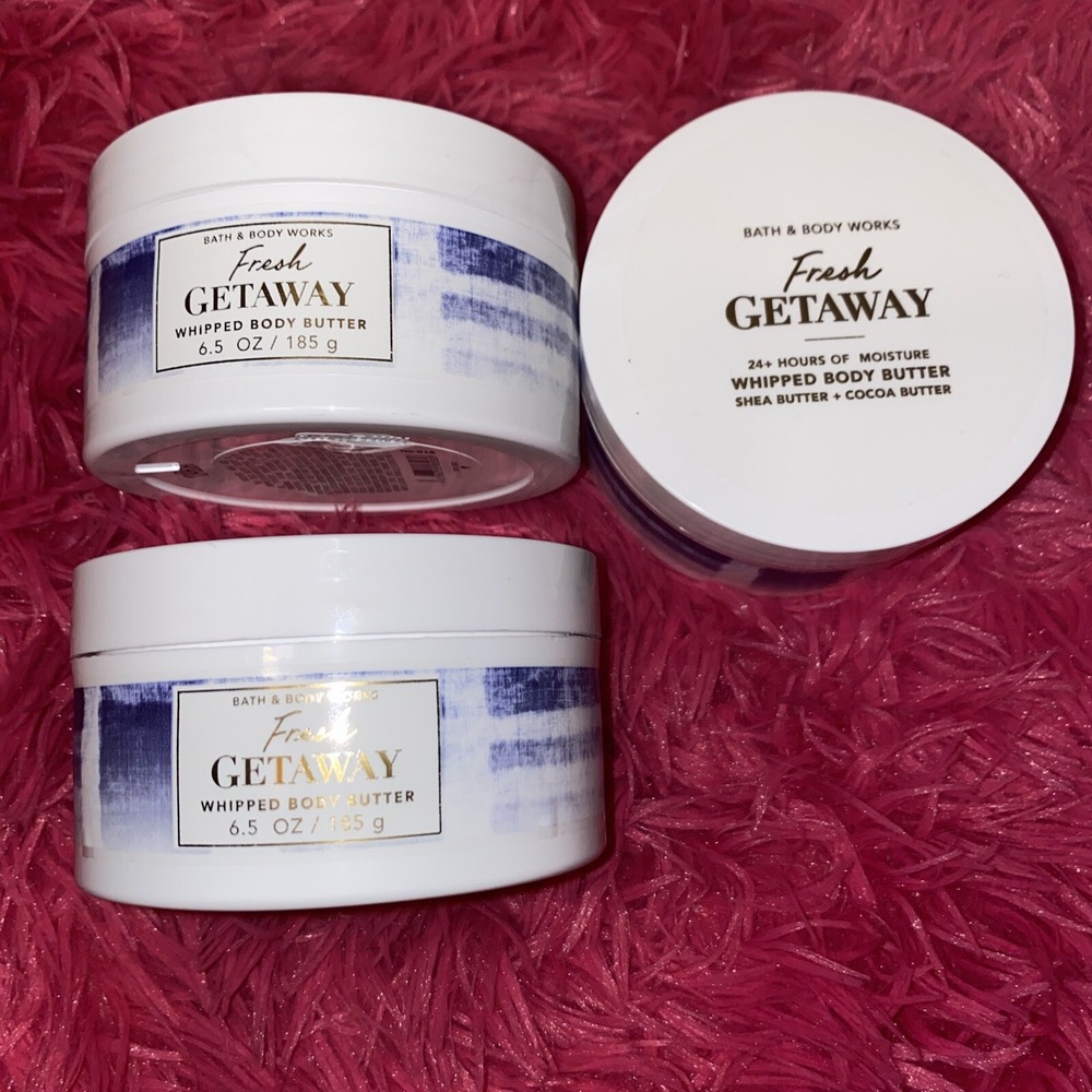 Bath & Body Works FRESH GETAWAY Whipped Body Butter 6.5 oz set of 3